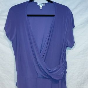 Dressbarn 2X Purple Blouse